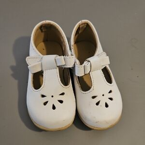 Elegant White Kids Dress Shoes